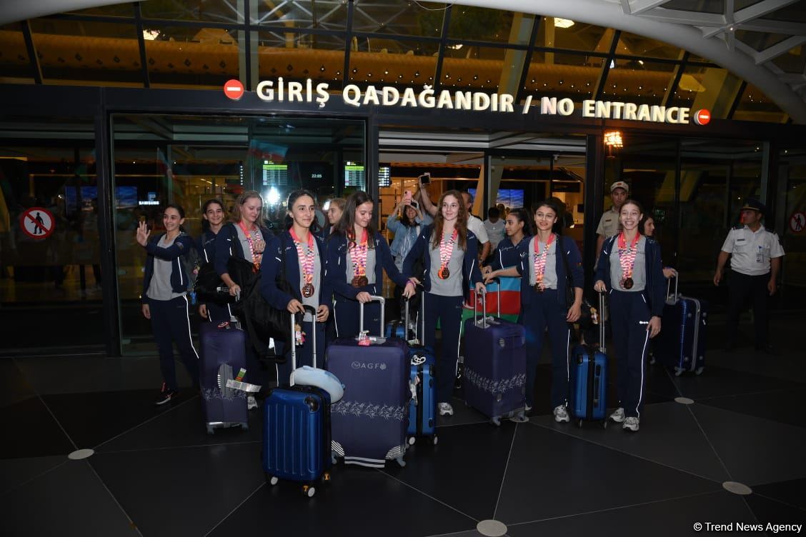 Azerbaijani gymnasts return from European Championship in Israel with four medals (PHOTO)