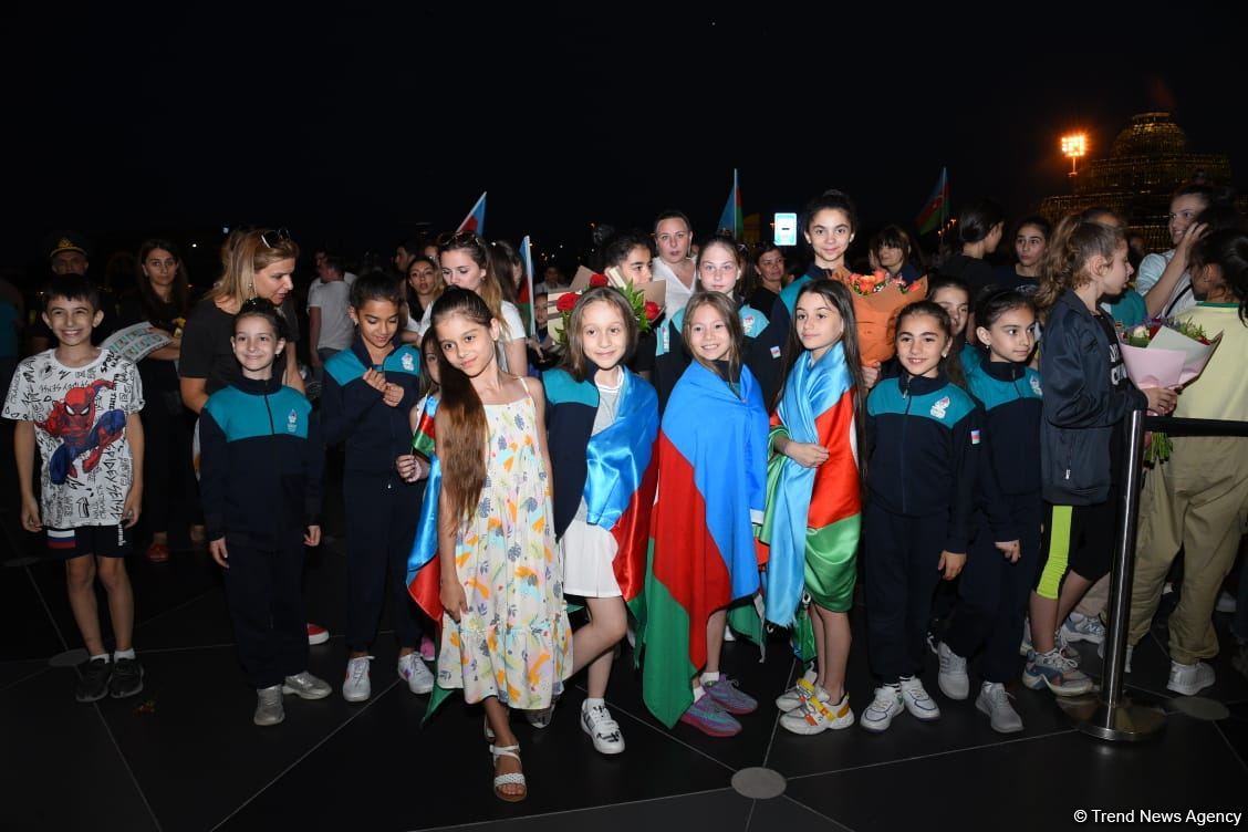 Azerbaijani gymnasts return from European Championship in Israel with four medals (PHOTO)