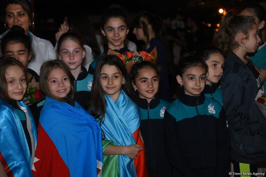 Azerbaijani gymnasts return from European Championship in Israel with four medals (PHOTO)