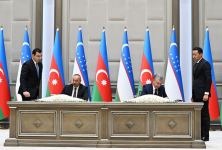 Azerbaijan, Uzbekistan sign documents (PHOTO/VIDEO)