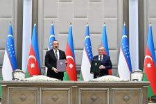 Azerbaijan, Uzbekistan sign documents (PHOTO/VIDEO)