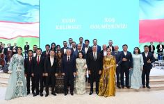 В честь Президента Ильхама Алиева от имени Президента Шавката Мирзиёева дан официальный прием (ФОТО/ВИДЕО)