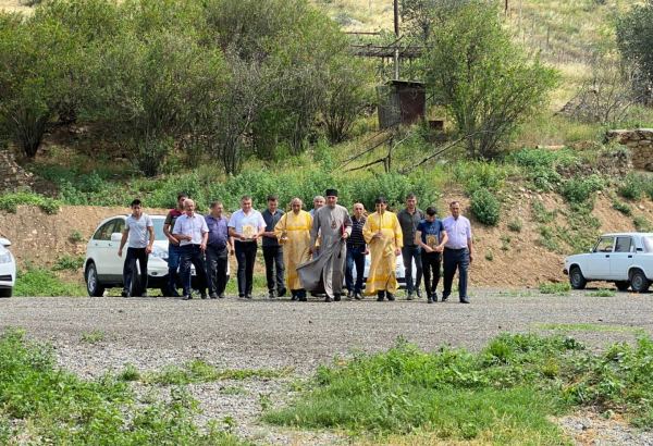 Начался визит албано-удийской религиозной общины в Суговушан (ФОТО)