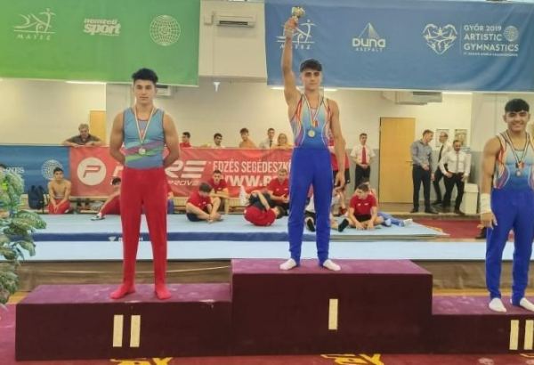 Azerbaijani gymnast wins three medals at competitions in Hungary