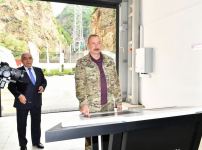 Президент Ильхам Алиев принял участие в открытии малой гидроэлектростанции “Кяльбаджар-1” (ФОТО/ВИДЕО)