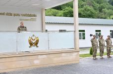Президент Ильхам Алиев принял участие в открытии воинской части в Кяльбаджарском районе (ФОТО/ВИДЕО)