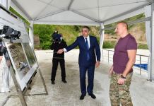 Президент Ильхам Алиев принял участие в церемонии закладки фундамента завода по производству минеральной воды «Истису» в Кяльбаджарском районе (ФОТО/ВИДЕО)