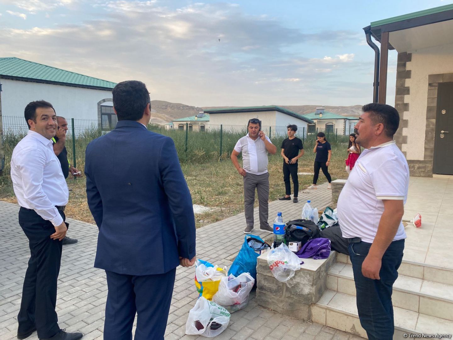 Residents of Azerbaijani Aghali village receive keys to their houses (PHOTO)