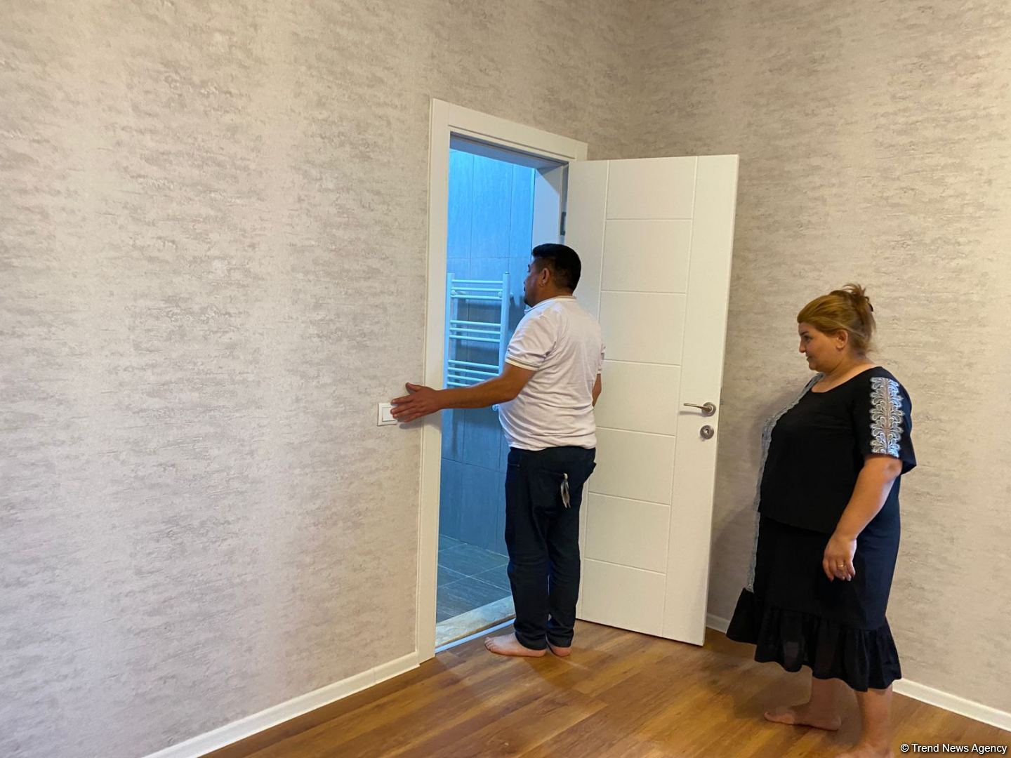 Residents of Azerbaijani Aghali village receive keys to their houses (PHOTO)