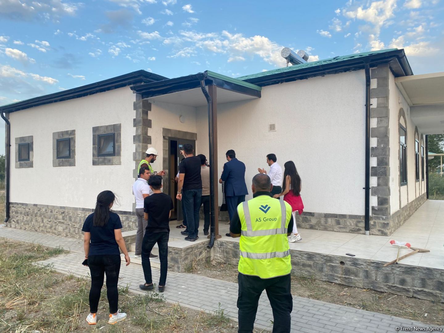 Residents of Azerbaijani Aghali village receive keys to their houses (PHOTO)