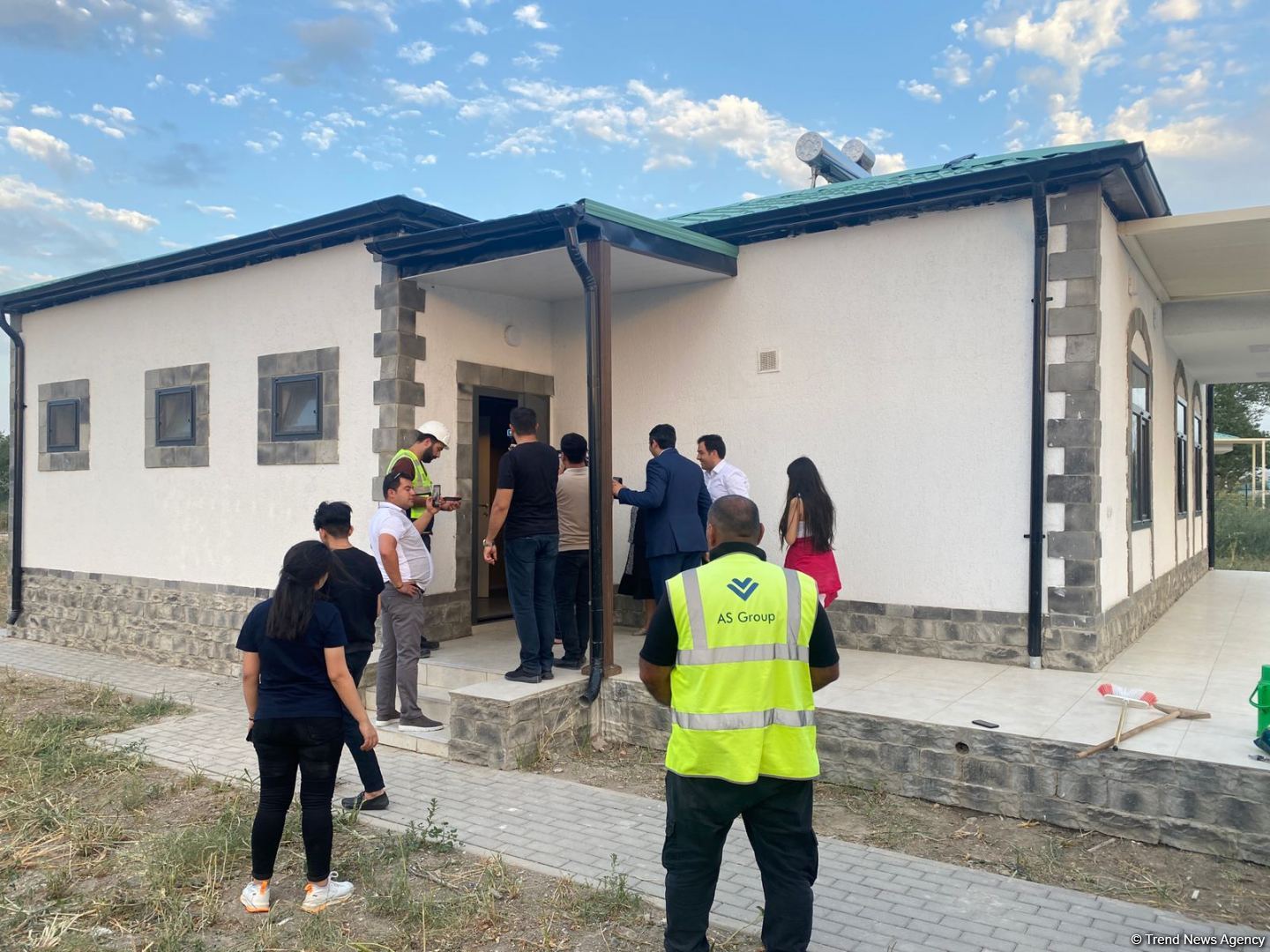 Residents of Azerbaijani Aghali village receive keys to their houses (PHOTO)