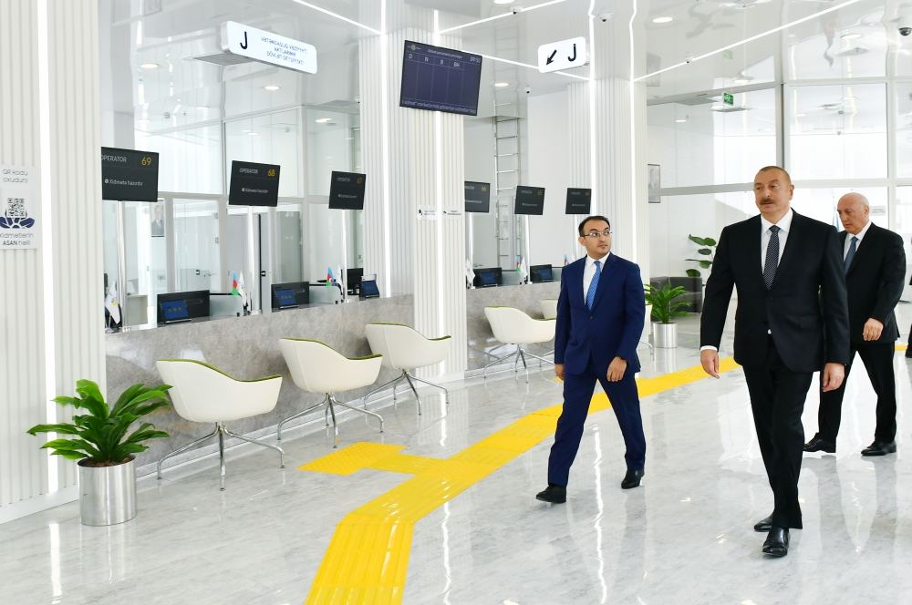 Президент Ильхам Алиев принял участие в открытии Сумгайытского регионального центра «ASAN xidmət» номер 2 (ФОТО/ВИДЕО)