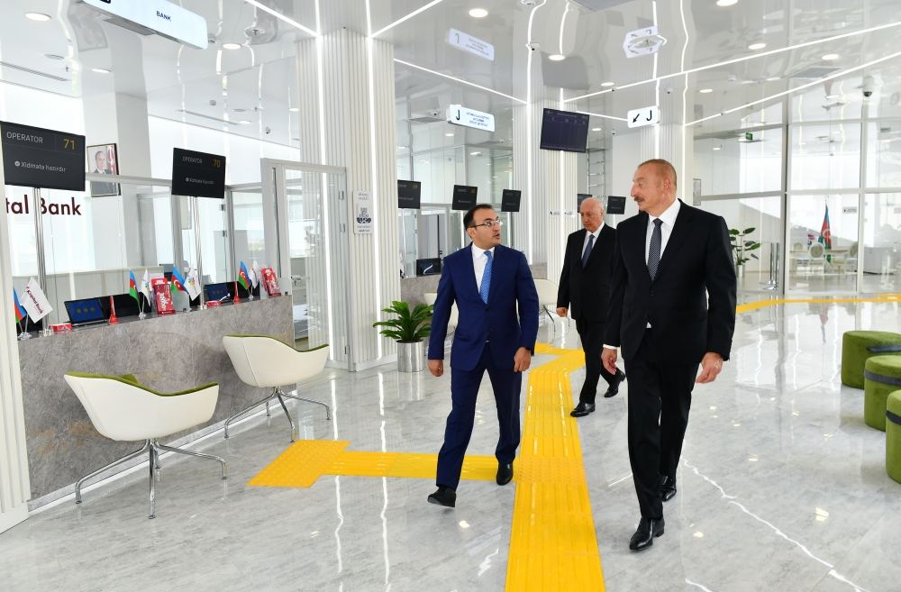 Президент Ильхам Алиев принял участие в открытии Сумгайытского регионального центра «ASAN xidmət» номер 2 (ФОТО/ВИДЕО)