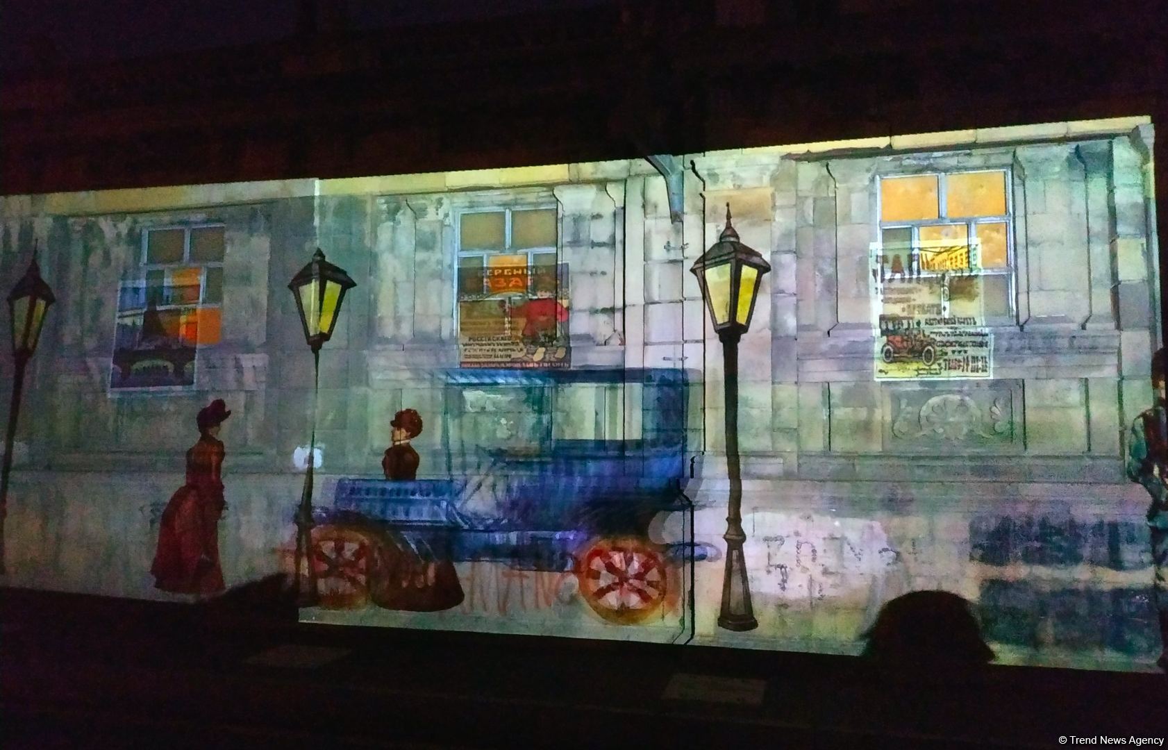 На стенах бакинской бани "Фантазия" представлен удивительный 3D-mapping, реализованный  посольством Германии и QGallery (ФОТО)