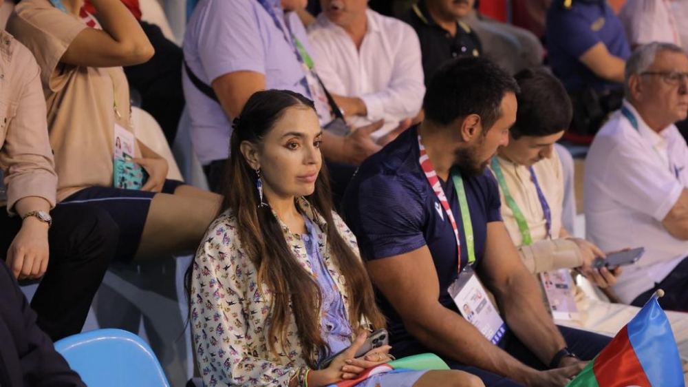 Вице-президент Фонда Гейдара Алиева Лейла Алиева наблюдала за выступлениями азербайджанских борцов на Исламиаде в Конье (ФОТО)