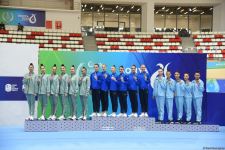 Групповая команда Азербайджана по художественной гимнастике завоевала "золото" Исламиады (ФОТО)