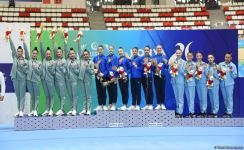 Групповая команда Азербайджана по художественной гимнастике завоевала "золото" Исламиады (ФОТО)