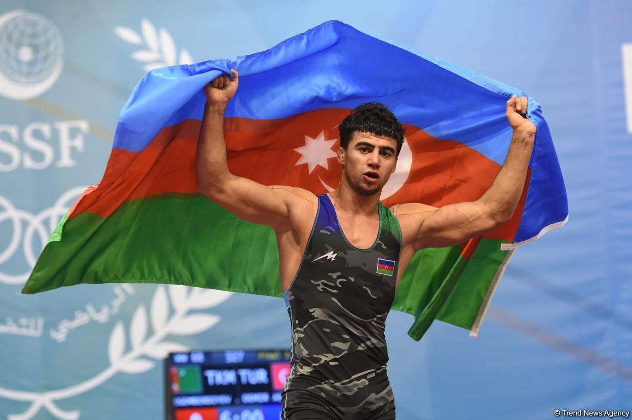 Азербайджанский спортсмен по греко-римской борьбе выиграл золотую медаль Исламиады (ФОТО)