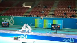 Азербайджанская спортсменка по фехтованию на саблях выиграла серебряную медаль Исламиады (ФОТО)