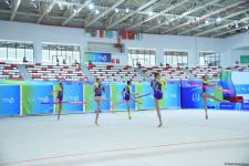 Исламиада: Групповая команда Азербайджана по художественной гимнастике завоевала "золото" в программе с тремя лентами и двумя мячами (ФОТО)