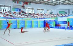 Исламиада: Групповая команда Азербайджана по художественной гимнастике завоевала "серебро" в программе с пятью обручами (ФОТО)