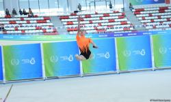 Зохра Агамирова завоевала золотую медаль в упражнении с булавами (ФОТО)