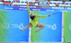 Зохра Агамирова завоевала золотую медаль в упражнении с булавами (ФОТО)