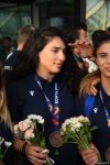 Азербайджанские спортсмены-участники V Игр исламской солидарности вернулись на родину (ФОТО/ВИДЕО)