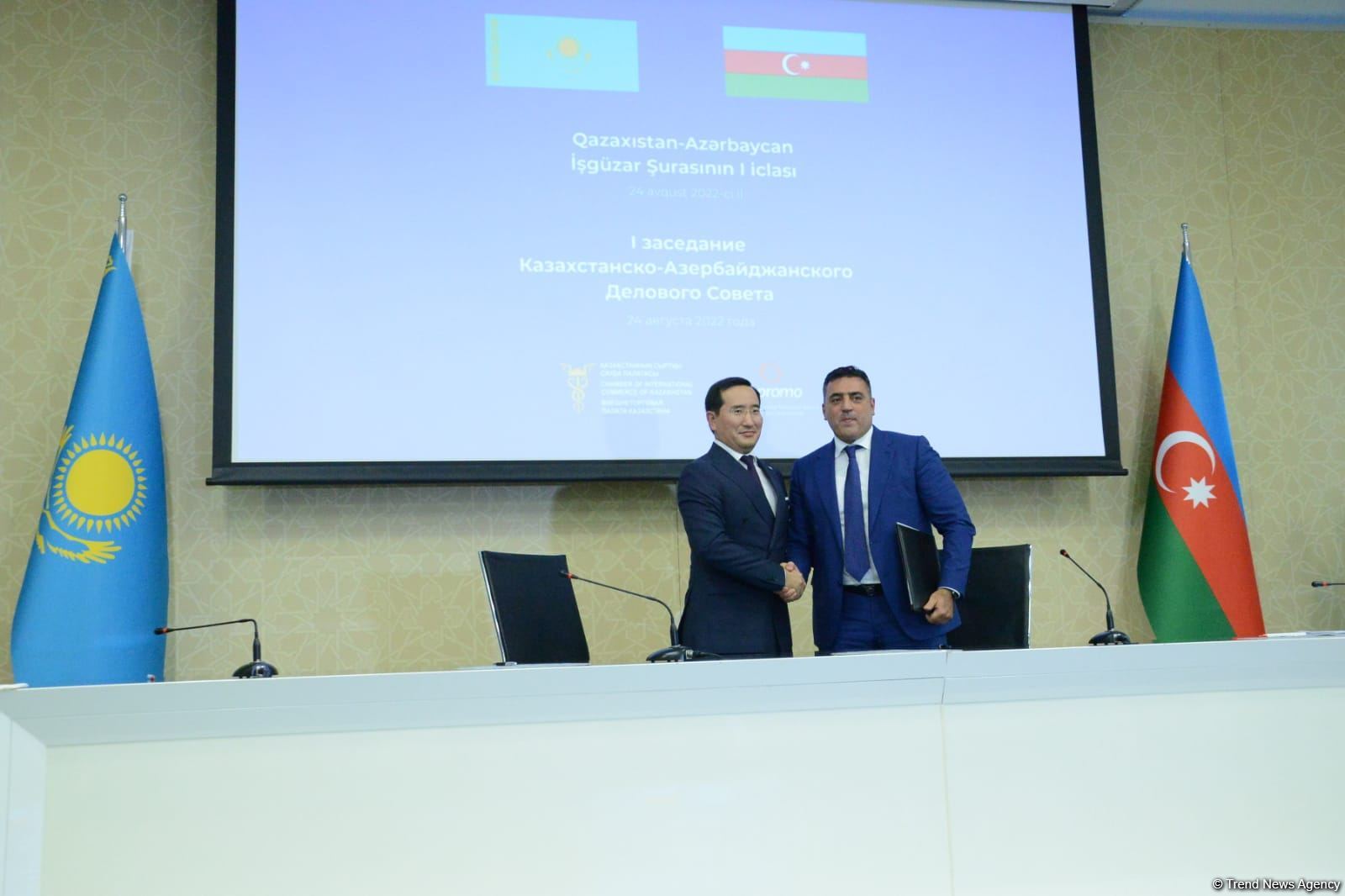 Protocol of first meeting of Kazakh-Azerbaijani Business Council signed (PHOTO)