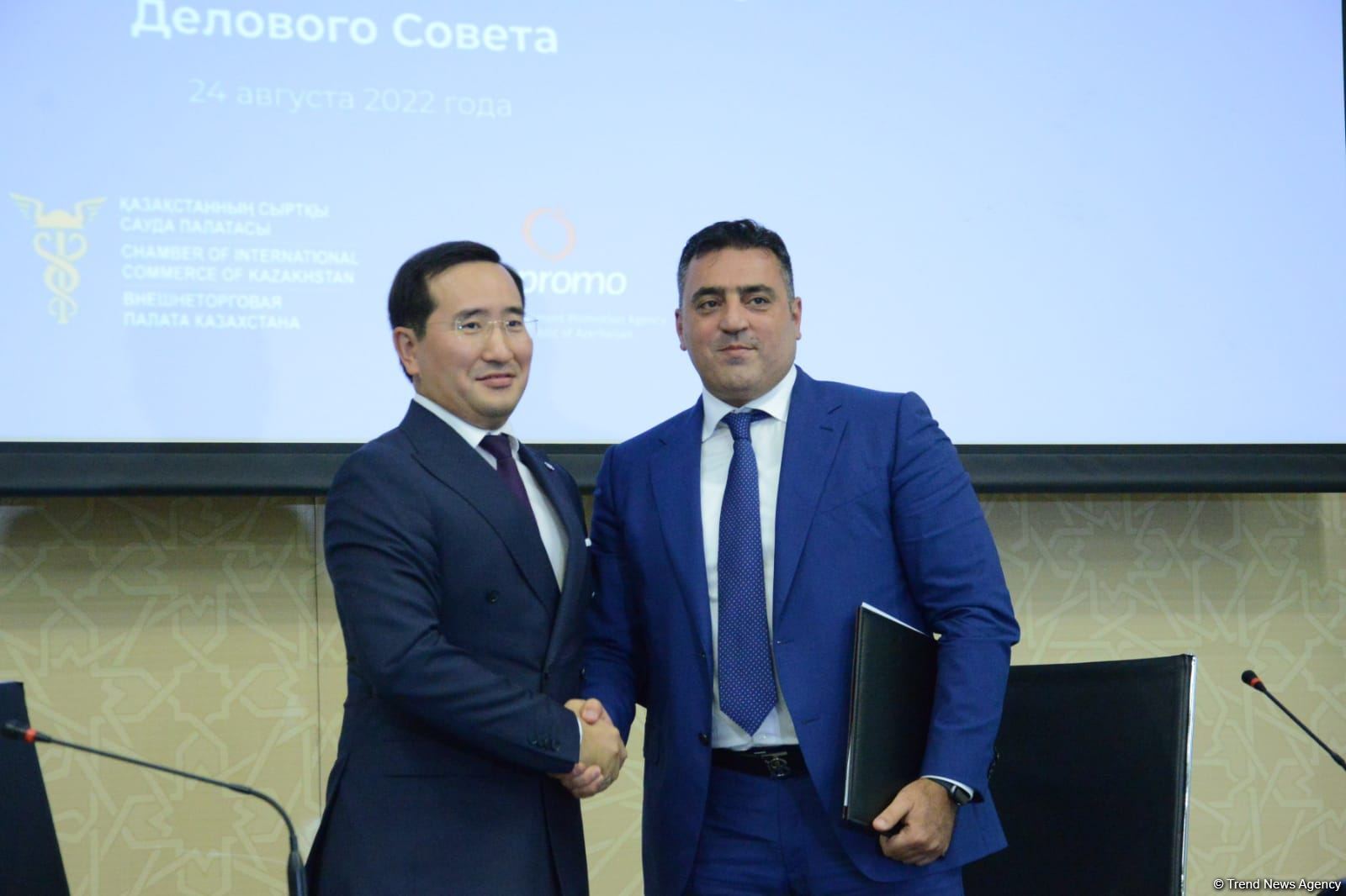 Protocol of first meeting of Kazakh-Azerbaijani Business Council signed (PHOTO)