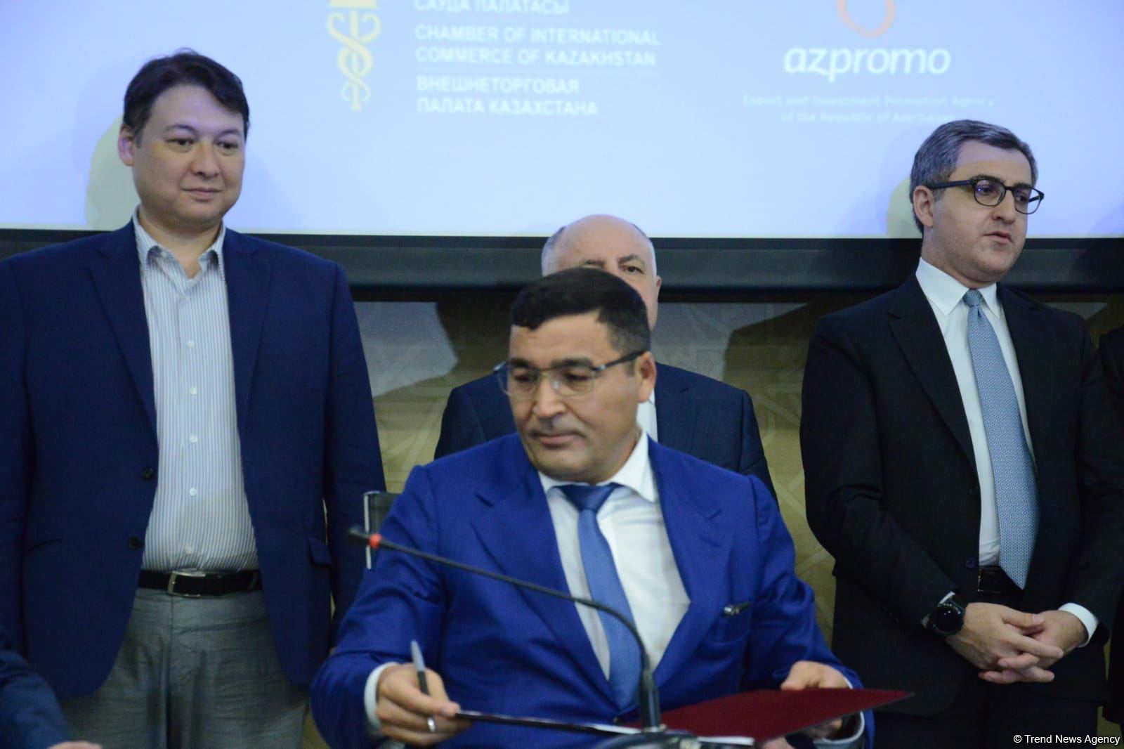 Protocol of first meeting of Kazakh-Azerbaijani Business Council signed (PHOTO)