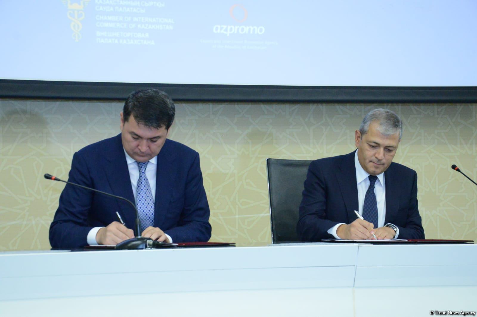 Protocol of first meeting of Kazakh-Azerbaijani Business Council signed (PHOTO)