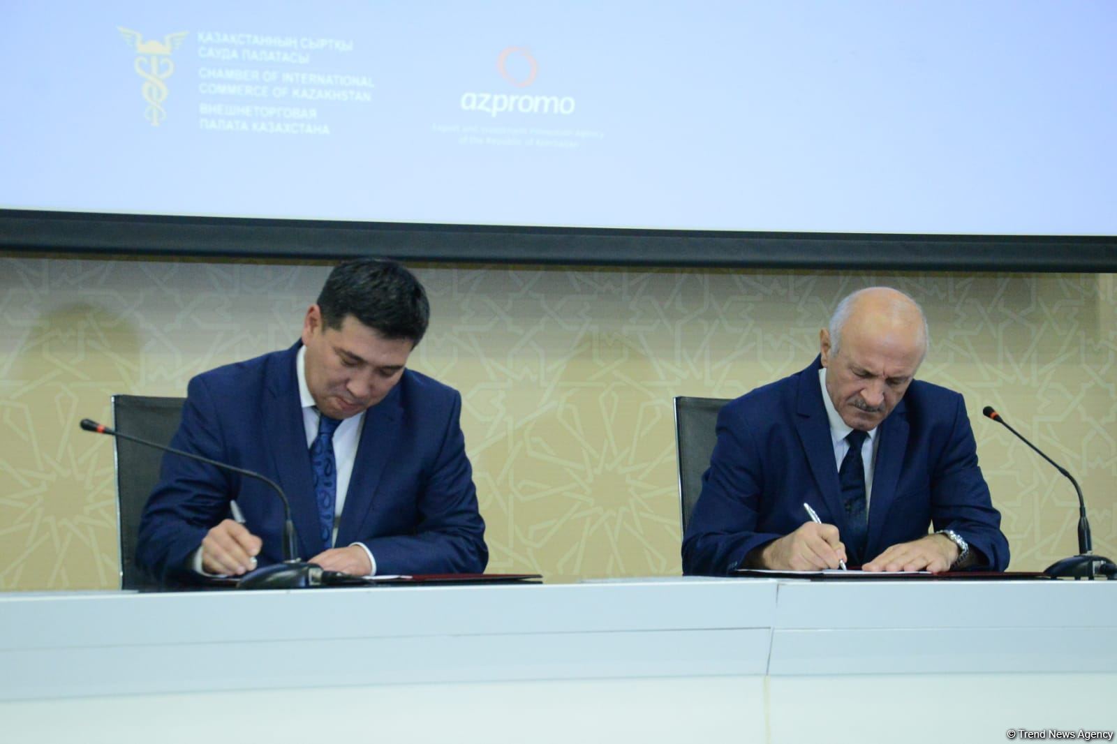 Protocol of first meeting of Kazakh-Azerbaijani Business Council signed (PHOTO)
