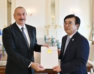 President Ilham Aliyev receives Special Representative of President of Republic of Korea (PHOTO)