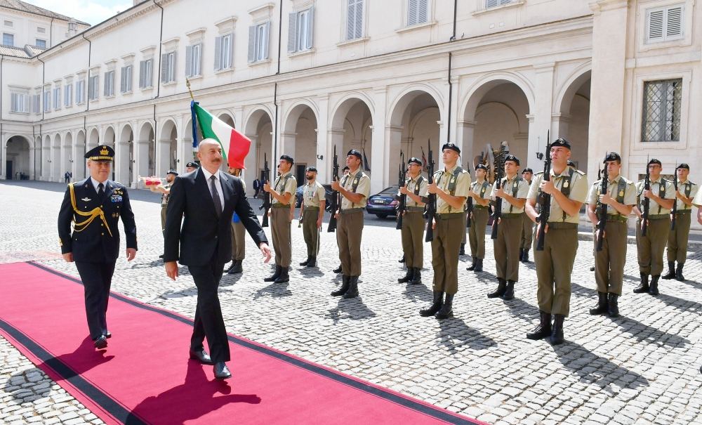President Ilham Aliyev meets with President of Italy Sergio Mattarella in Rome (PHOTO/VIDEO)