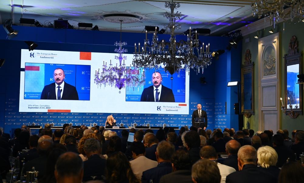 President Ilham Aliyev attends international forum in Cernobbio, Italy (PHOTO/VIDEO)