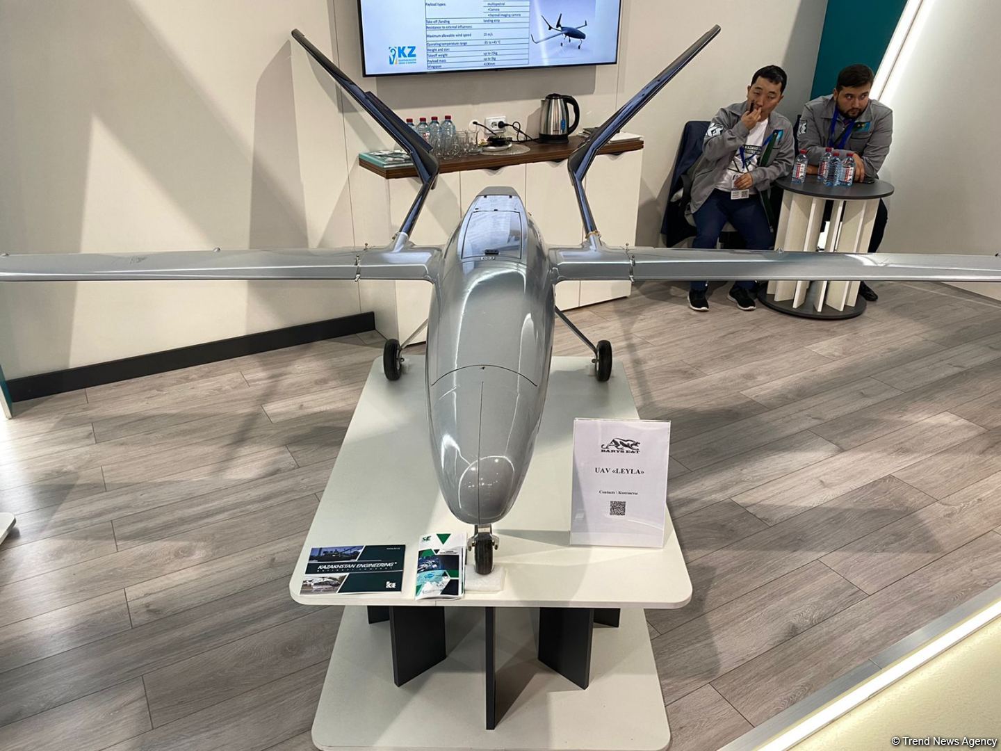 Kazakhstan exhibits UAV named after Azerbaijan's first female fighter pilot (PHOTO)
