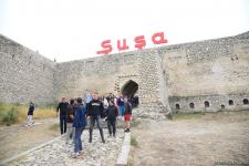 Foreigners witness consequences of Armenian vandalism in Azerbaijan's Shusha (PHOTO)