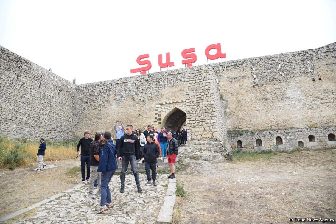 Foreigners witness consequences of Armenian vandalism in Azerbaijan's Shusha (PHOTO)