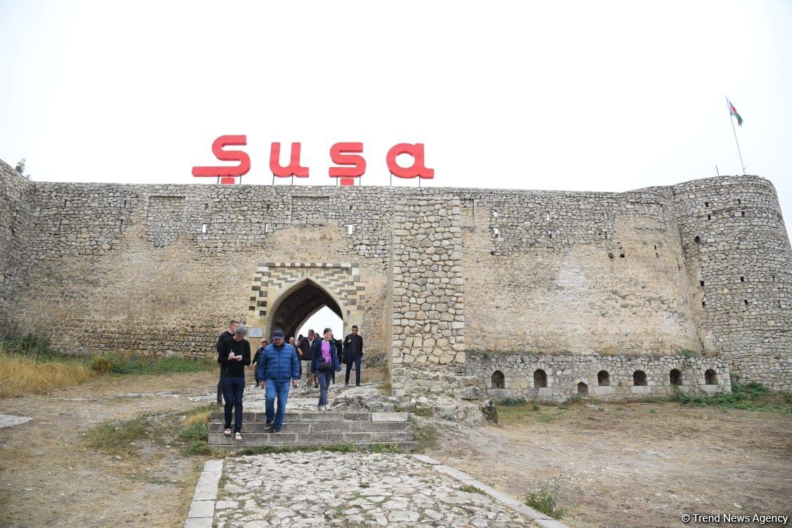 Foreigners witness consequences of Armenian vandalism in Azerbaijan's Shusha (PHOTO)