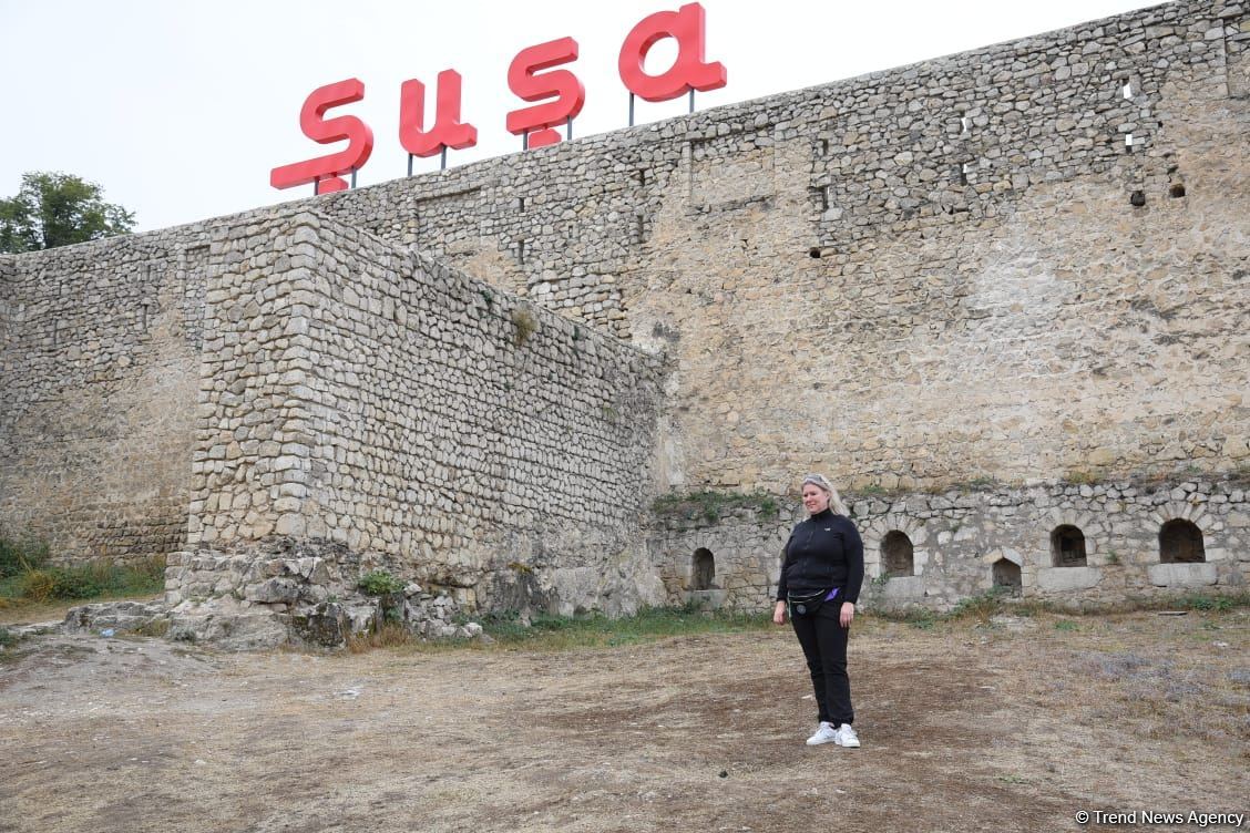 Foreigners witness consequences of Armenian vandalism in Azerbaijan's Shusha (PHOTO)