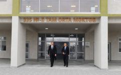 President Ilham Aliyev attends opening of newly-built school No335 in Binagadi district, Baku (PHOTO/VIDEO)