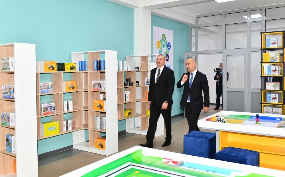 President Ilham Aliyev attends opening of newly-built school No335 in Binagadi district, Baku (PHOTO/VIDEO)