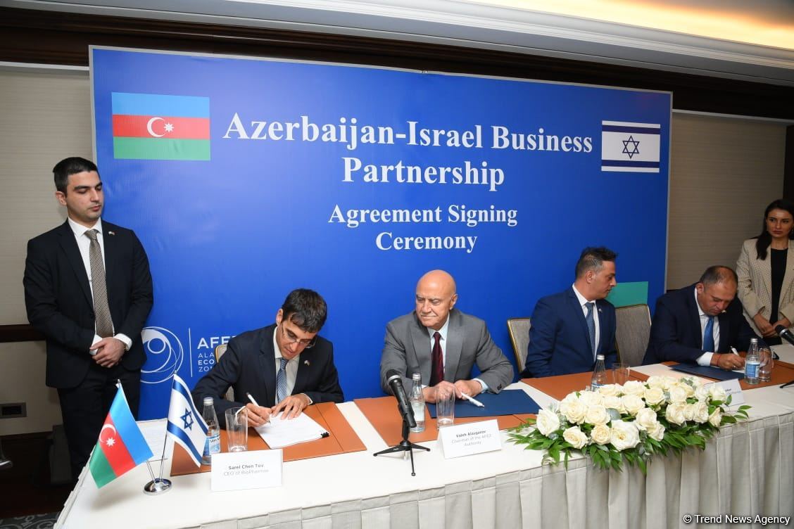 Azerbaijan's Alat FEZ, Israeli BioPharmax sign contract (PHOTO)