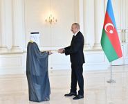 President Ilham Aliyev receives credentials of incoming ambassador of Kuwait (PHOTO/VIDEO)