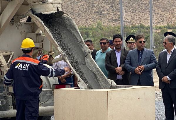 Groundbreaking ceremony of Aghband highway bridge takes place on Azerbaijan-Iran border (PHOTO)