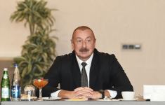 President Ilham Aliyev meets with representatives of Bulgarian business communities in Sofia (PHOTO) (UPDATE)