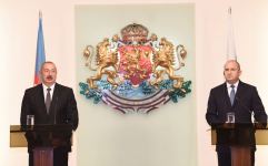 Президенты Азербайджана и Болгарии выступили с заявлениями для печати (ФОТО/ВИДЕО)