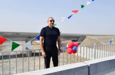 Президент Ильхам Алиев ознакомился с работами, проводимыми на строящейся автомобильной дороге Барда-Агдам (ФОТО/ВИДЕО)