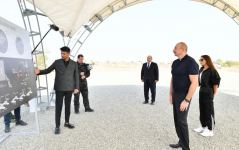 President Ilham Aliyev, First Lady Mehriban Aliyeva attend groundbreaking ceremony of Horse Breeding Center in Aghdam (PHOTO/VIDEO)
